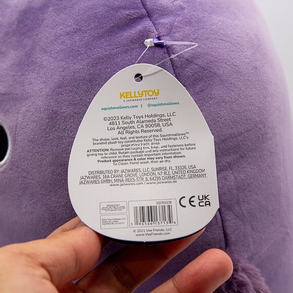 12" VeeFriends Karma Kiwi Purple Bird Select Series Squishmallows Plush Toy - Picture 7 of 7